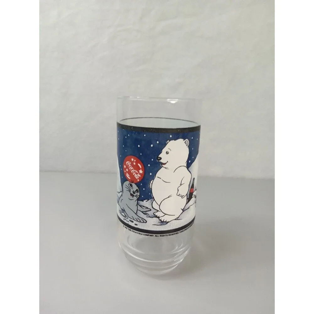 Coca-Cola Winter Baby Polar Bear and Seal Glasses 1997‎  Vintage